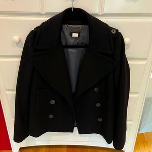 J. CREW short wool peacoat